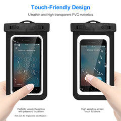 Waterproof Phone Case IPX8 Waterproof Phone Pouch High Touch Sensitive Underwater Protective Case