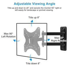 Fixed TV Wall Mount Bracket For 23in to 55in LED LCD PLASMA Flat TV VESA 400 Plus 400mm