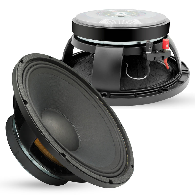 5 Core 10 Inch Subwoofer Speaker • 600W Max • 8 Ohm Fullrange Replacement DJ Bass Sub Woofer Loudspeaker • 3